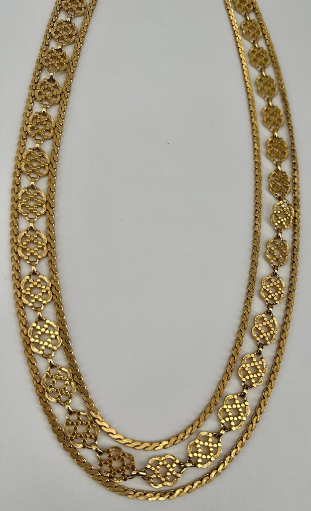 Monet - Πολύστρανο δηλωτικό κολιέ - Επιχρυσωμένο – δεκαετία του 1970 - Κολιέ #3.2