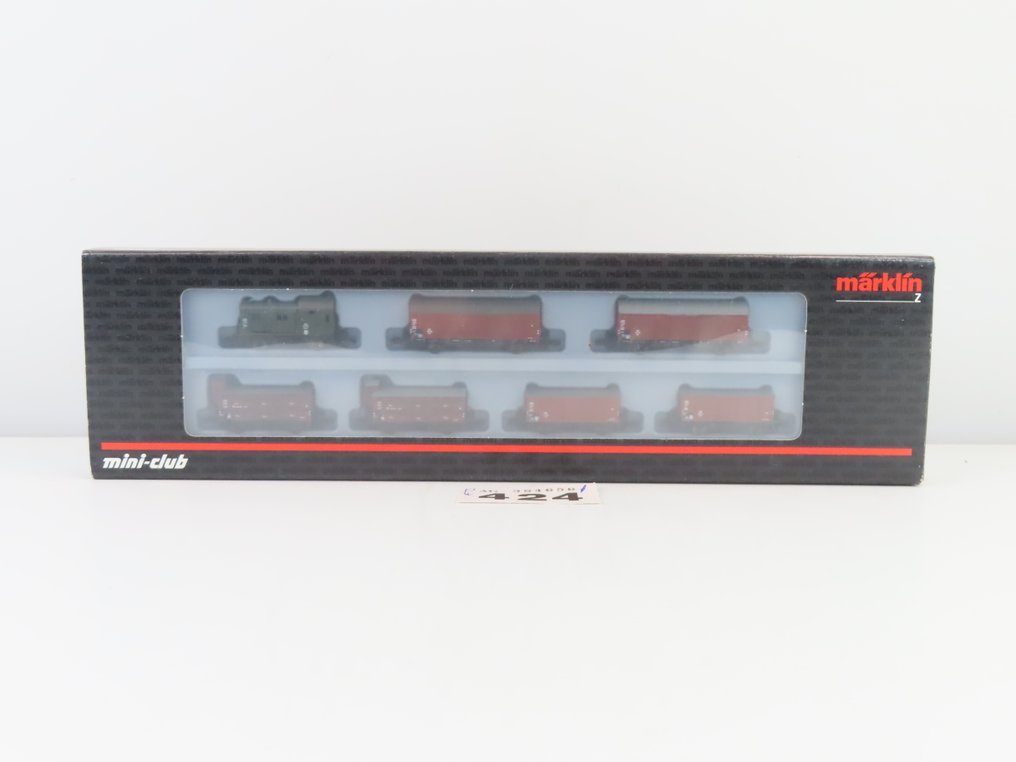 Märklin Z轨 - 82523 - 模型火车货车组 (1) - 7件货车套装，配备双轴封闭式货车和行李车 - DB #2.1