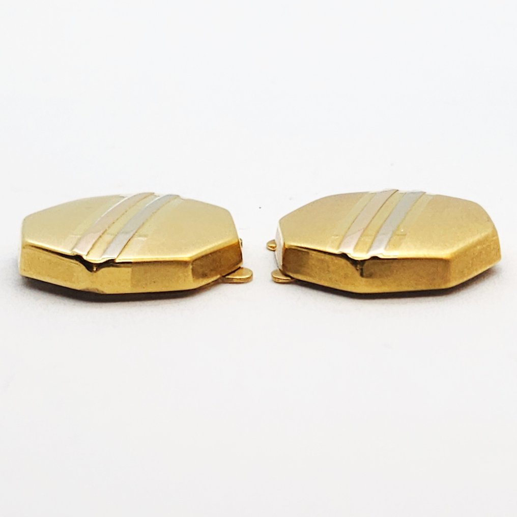 Μανικετόκουμπα - 18 καράτια Κίτρινο χρυσό, Λευκός χρυσός, Ροζ χρυσό #1.0