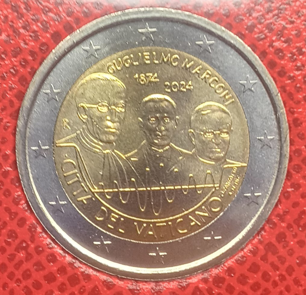 教廷. 2 Euro 2024 "Guglielmo Marconi"  (没有保留价) #2.1