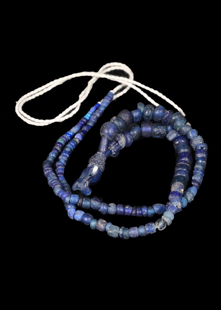 Δυτικά Ασιατικά Μπλε Γυαλί Κολιέ με χάντρες  (χωρίς τιμή ασφαλείας) #2.1