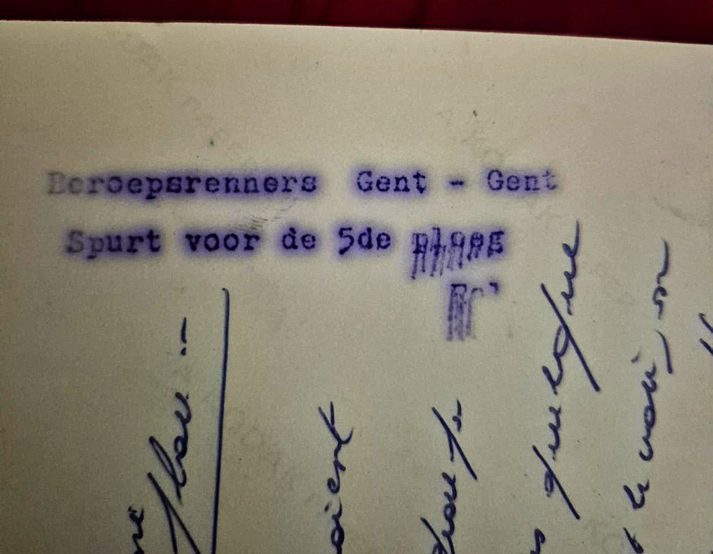 Photo originale dédicacée – Eddy Merckx & Franz Verbeeck - 1972 - Καρτ βιζίτ #4.3
