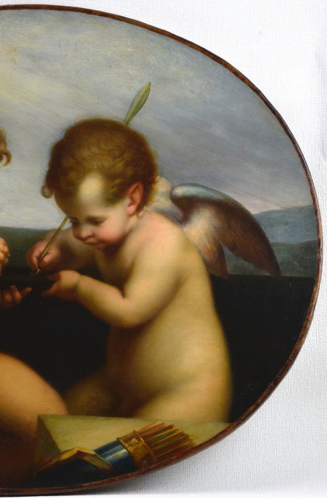 École Française (XIX) - Suiveur de Le Corrège - Deux amours #2.1