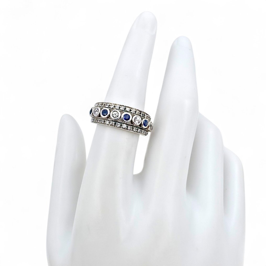 Senza Prezzo di Riserva - Anello Argento - Sapphire (Certificato) #3.2