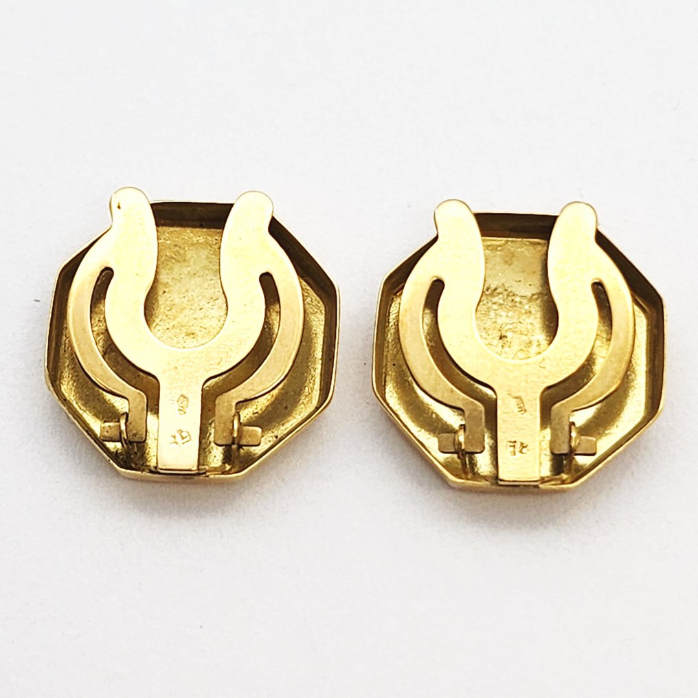 Μανικετόκουμπα - 18 καράτια Κίτρινο χρυσό, Λευκός χρυσός, Ροζ χρυσό #2.1