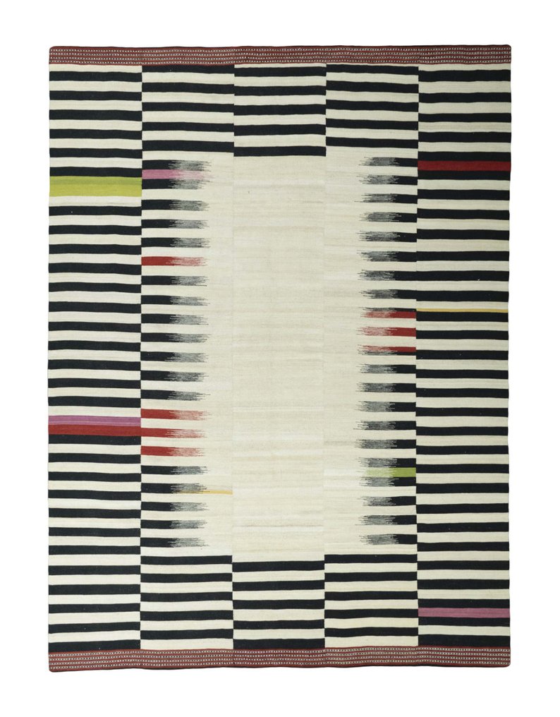 手工编织设计师Kelim - 阿富汗编织 - 凯利姆平织地毯 - 368 cm - 273 cm #1.0