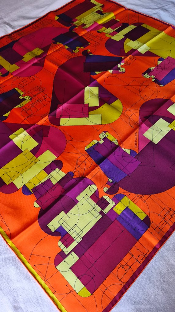 Hermès - ÉCHEC AU ROI by Benoît-Pierre Emery. Neuf - Foulard #4.3