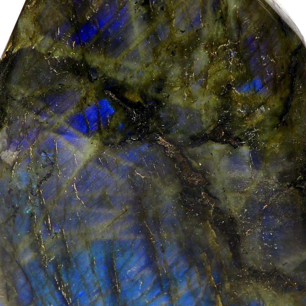 Qualité supérieure - Éclat bleu vif - Labradorite XL - 18x12x5cm Forme libre- 2.26 kg #2.1