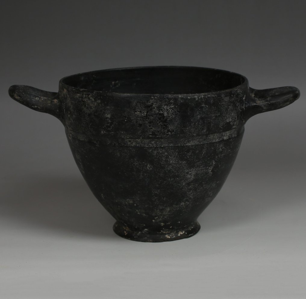 Etruscan 陶器 Skyphos, 西班牙出口许可证 #1.0