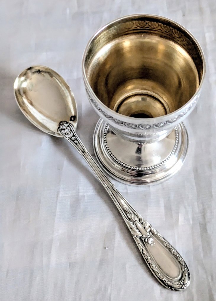 Charles Barrier - Αυγουλιέρα (2) - .950 silver - Δεν υπάρχει τιμή επιφύλαξης #3.2