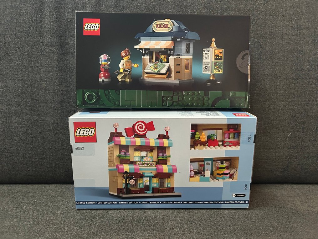 LEGO Set - Icons, Creator - 40757 Corner Kiosk & 40692 Sweet Shop M.I.S.B. #1.0