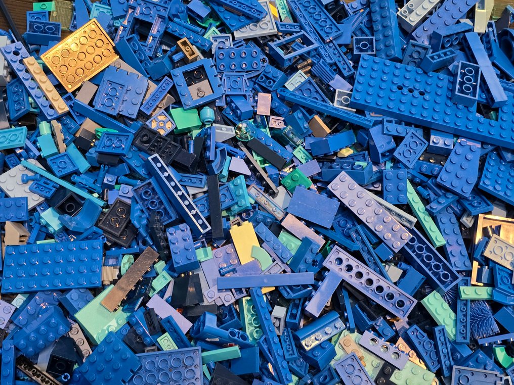 Lego Deler - Losse onderdelen blauw tint lego partij assortiment #4.3