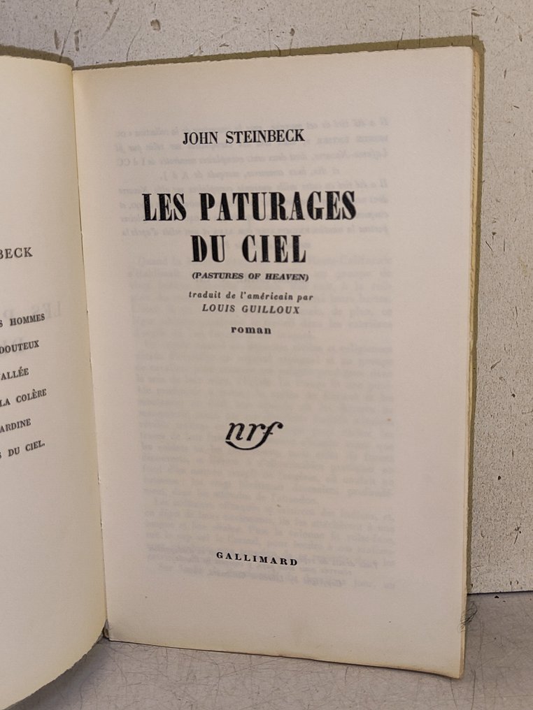 John Steinbeck / Louis Guillon - Les pâturages du ciel - 1948 #3.2