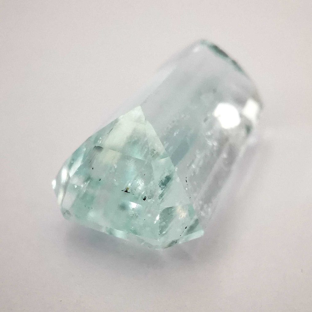 Sans Prix de Réserve Aigue-marine - 11.39 ct - Antwerp Laboratory for Gemstone Testing (ALGT) - Rapport Light Blue ALGT Nu #4.3