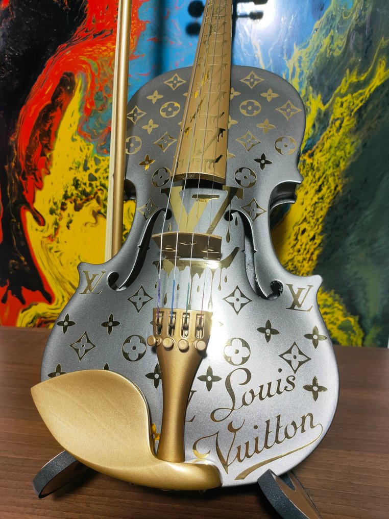 fp pop art - Louis Vuitton Violon luxury grey dark metalic 60cm Édition Limited 2/10 #1.0