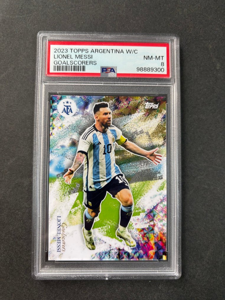 2023 Topps GOAL Soccer, Argentina Lionel Messi First edition - PSA 8 - 1 Graded card #1.0