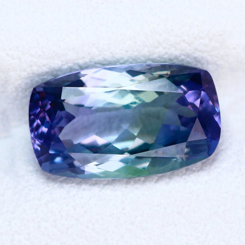 没有保留价 - 1 pcs  绿色, 紫罗兰色 坦桑石  - 2.20 ct - 国际有色宝石协会（ICA GemLab） - 无加热 - 无处理 #2.1