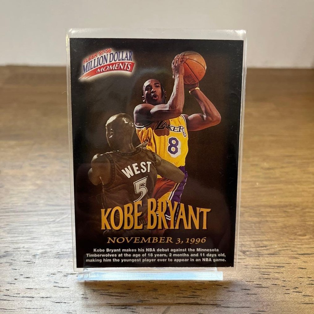 Kobe Bryant NBA Debut Commemorative Card – Limited Edition (31/50) - 1 Card #1.0