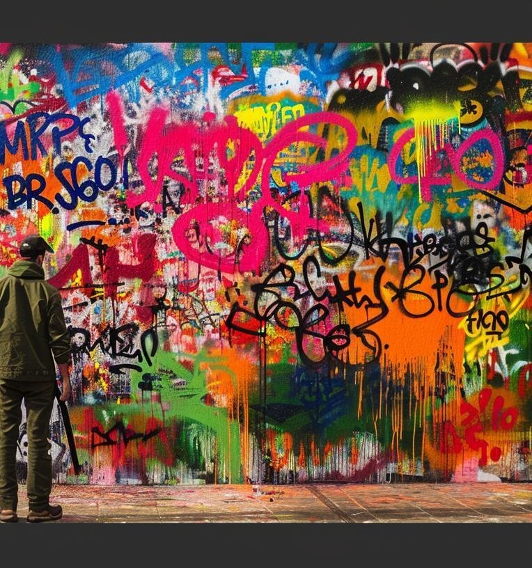 Dine Chanima - (XXL) Giant Vibrant Splashes Of Protest #3.2