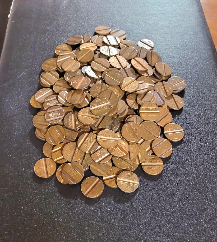 Collezione di carte telefoniche - 244x Gettoni Telefonici #1.0