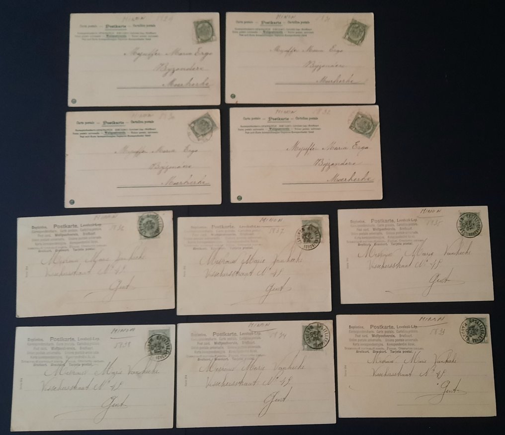 Flört, boldogság - 37 képeslap Flirt és boldogság 1905-től 1913-ig. - Képeslap (37) - 1905-1913 #2.1