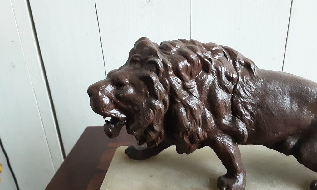 Statue, Leeuw - 15 cm - Metal, Alabaster #2.1