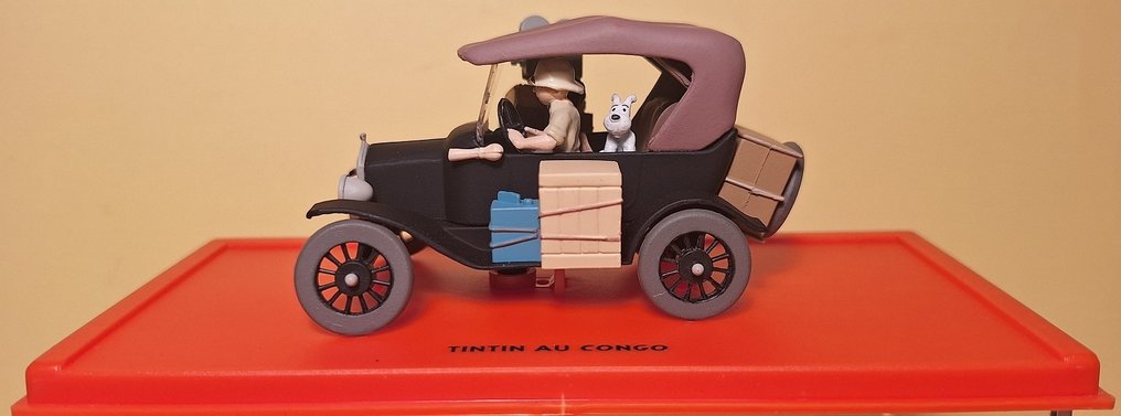 Atlas 1:43 - 模型敞篷車  (2) - Ford T 1910, Lincoln Zephyr - 由赫尔格绘制，Moulinsart / Atlas 出版。 #1.0