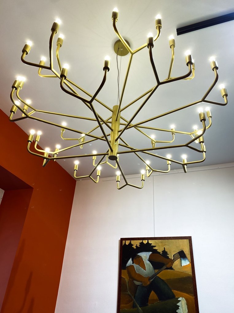 axis71 - Alberto Nason - 枝形吊灯 - 金属 - Grand Siècle Big Gold Mat #1.0