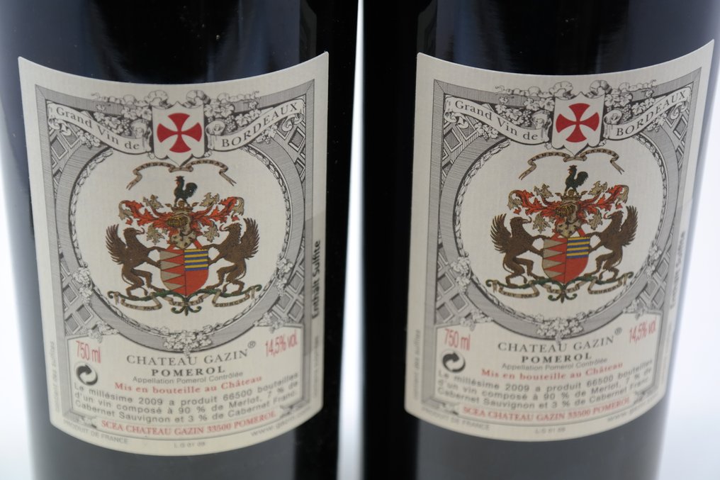 2009 Chateau Gazin - 波尔多, 波美侯 - 2 Bottles (0.75L) #3.2