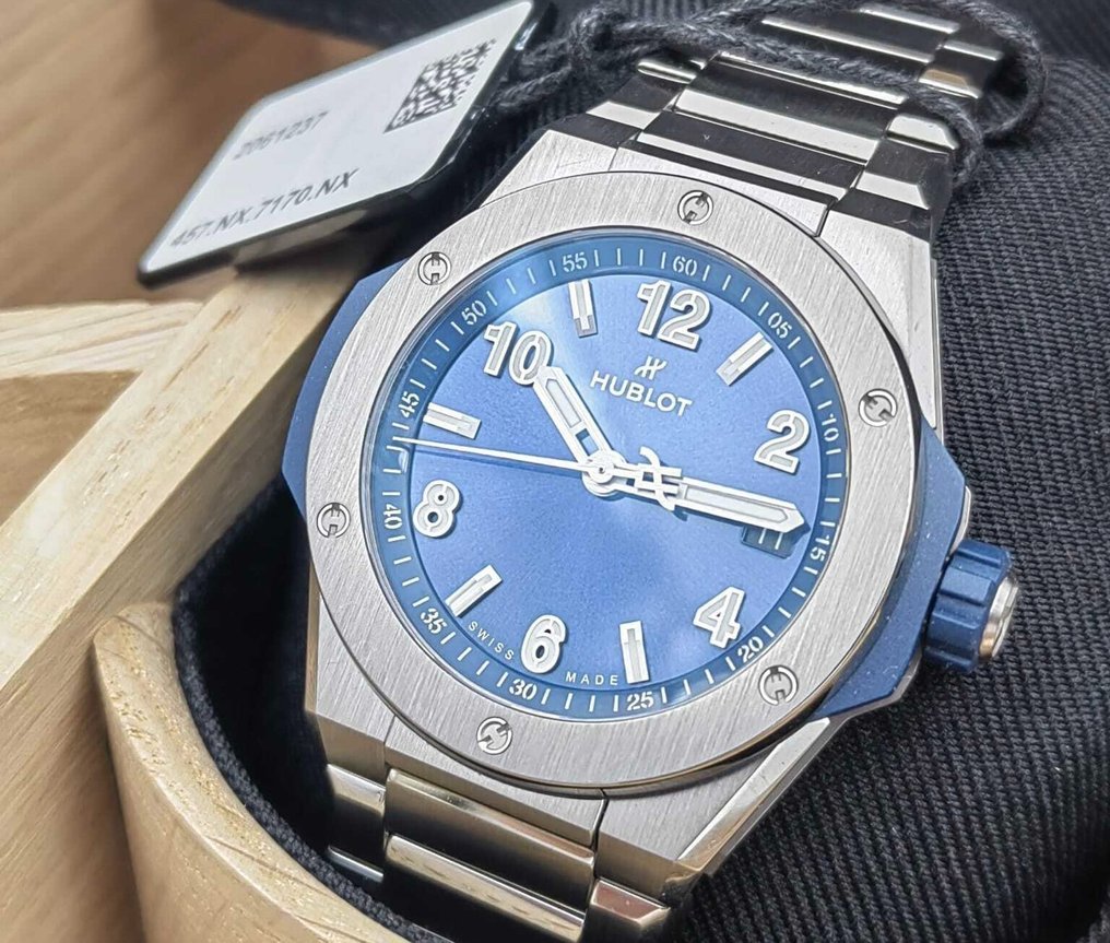 Hublot - Big Bang Integrated Time - Only Titanium Blue - 457.NX.7170.NX - Miehet - 2025 #1.0