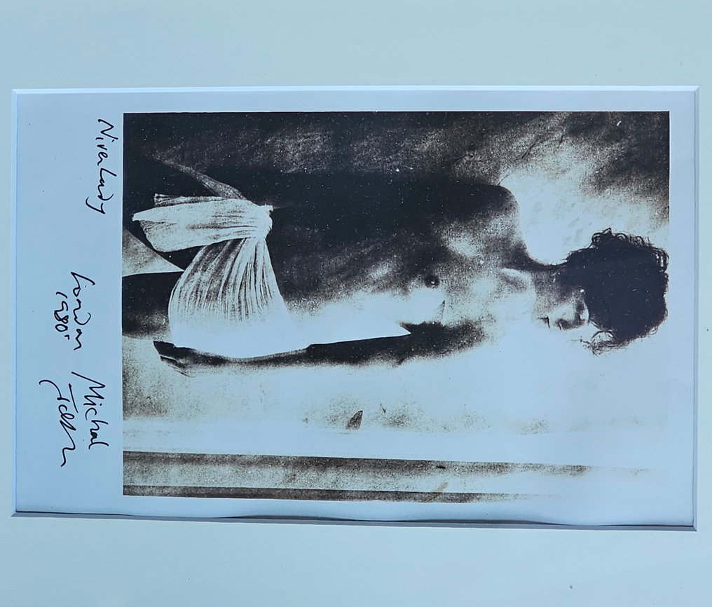 Michael Joseph (1941-) - Nivea Now in tubs resting, authentic vintage Kodalith darkroom print in frame #2.1