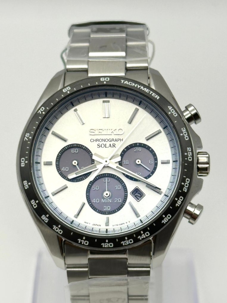 Seiko - Solar Chronograph Panda - No Reserve Price - V175-0FA0 - Men - 2020+ #1.0