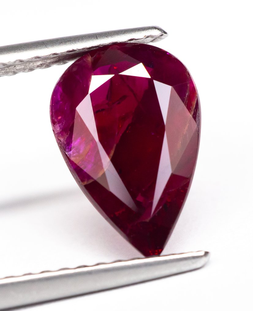 没有保留价 红宝石  - 2.39 ct - 莲花宝石实验室 - 深红色（莫桑比克） #2.1