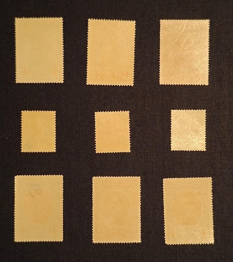 Belgium 1914/1915 - Merode & Albert I Red Cross - OBP 126-134 #1.0