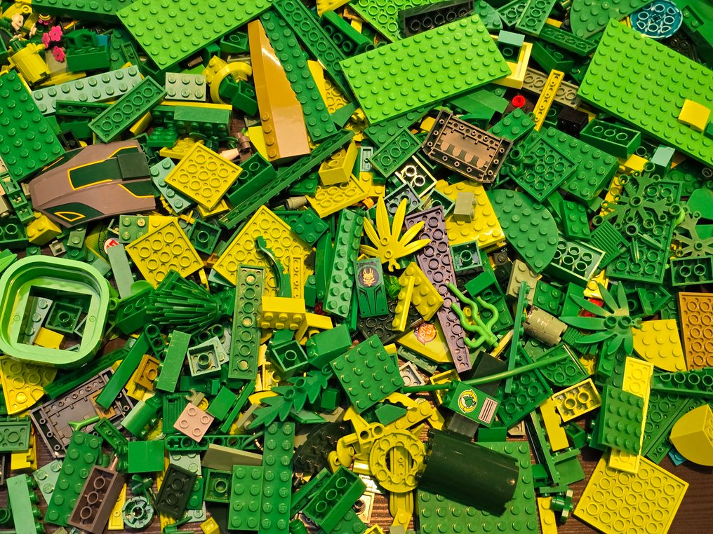 Lego Deler - Losse onderdelen groen tinten lego partij assortiment #1.0