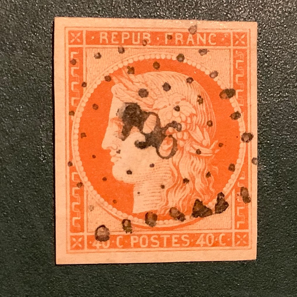 Frankrijk 1850 - 40 cent Ceres met goede marges - Yvert 5 #3.2