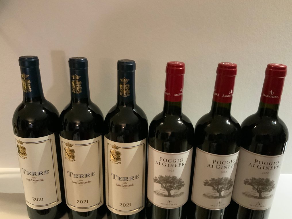 2021 Terre San Leonardo & 2022 Poggio ai Ginepri - Toscana - 6 Flasker (0,75 L) #3.2
