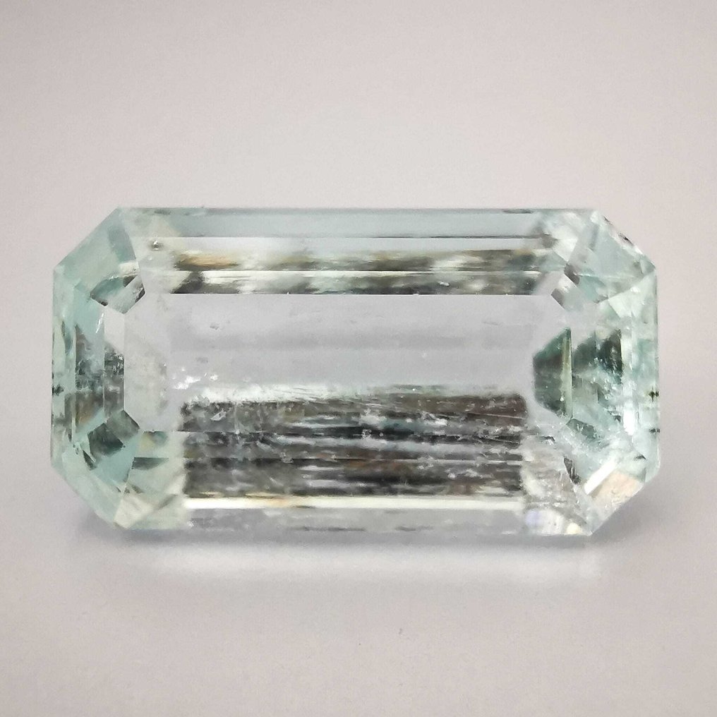 Sans Prix de Réserve Aigue-marine - 11.39 ct - Antwerp Laboratory for Gemstone Testing (ALGT) - Rapport Light Blue ALGT Nu #1.0