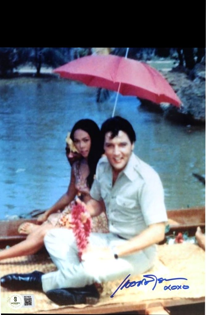 Elvis Presley - Photo, Signed by Irène Tsu with Beckett Certificate - Hand signed, Certificate #1.0