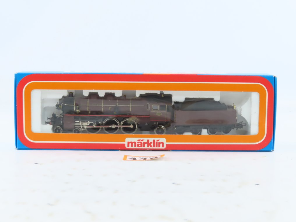 Märklin H0 - 3111 - Locomotiva a vapor com vagão de carvão (1) - Type 59 - NMBS #2.1