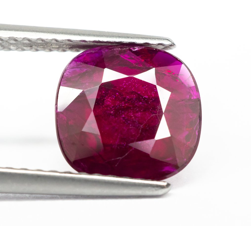 没有保留价 红宝石  - 2.29 ct - 莲花宝石实验室 - 浓烈到丰富的红色（MOZ） #1.0