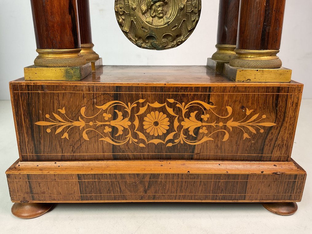 Portico óra -   Fa, Sárgaréz, Zománc - 1850-1900 #3.2