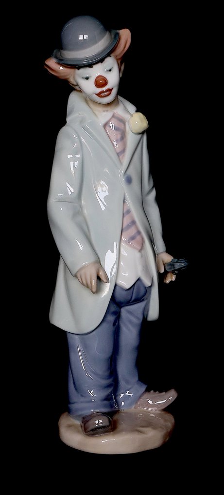 Lladró, 5472 - Francisco Català - Statue, "Clown con violino” - 22 cm - Porcelain - 1998 #2.1