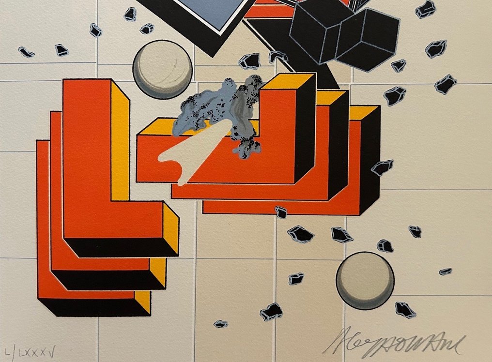 Alain Le Yaouanc (1940) - Un chantier - Lithographie originale signée #3.2