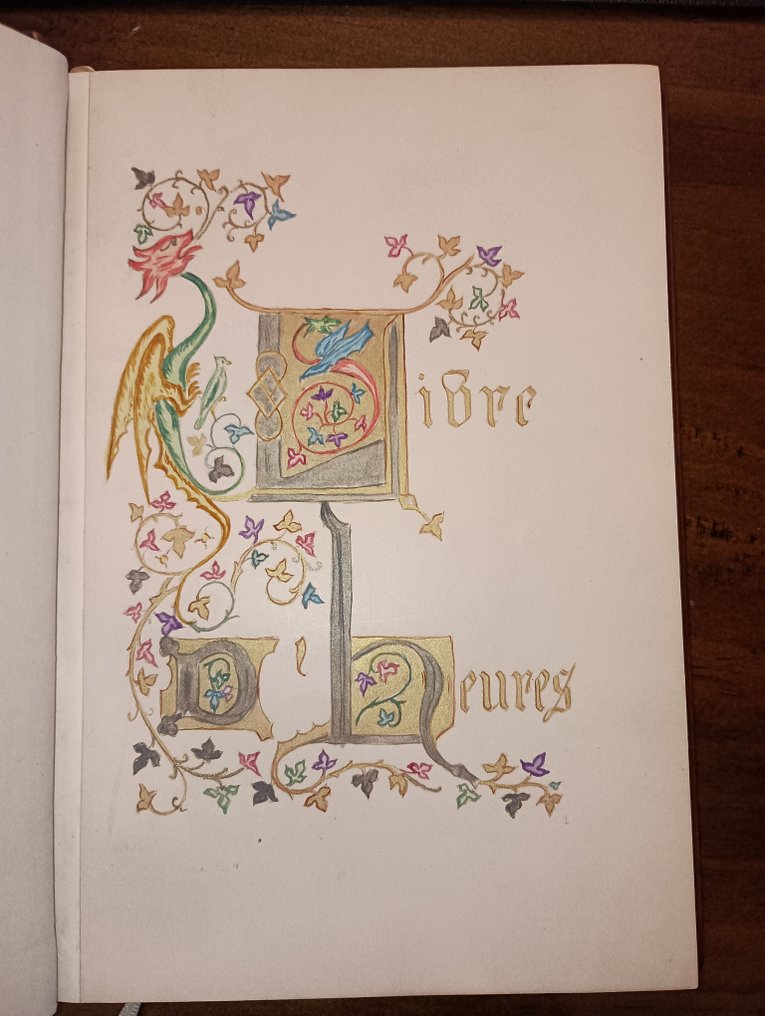 KERMABON, ADELIE-MARIE - Livre d'Heures manuscrit enluminé du 19e siècle - 1890 #1.0