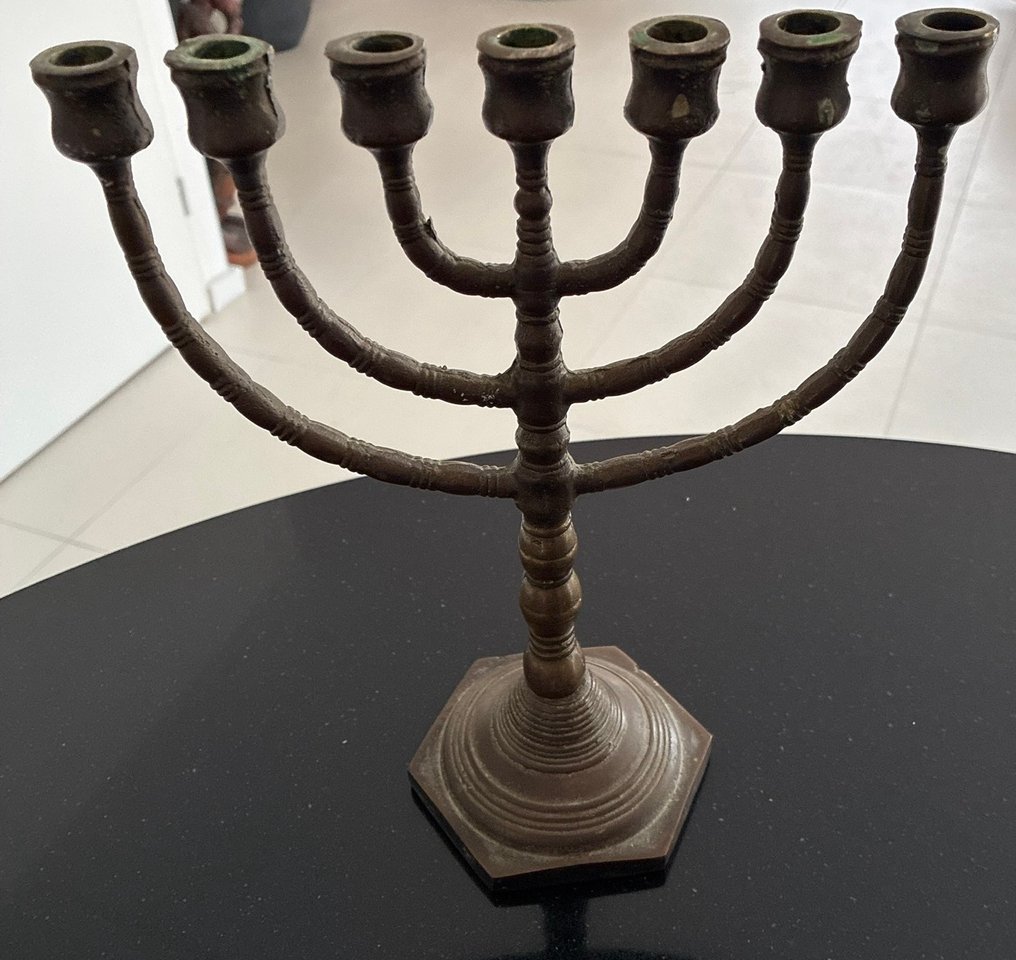 Κηροπήγιο - Χαλκός - Menora Ιουδαϊσμός Ισραήλ #2.1