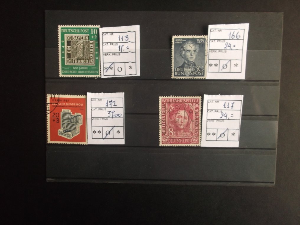 德国，联邦共和国 1949/1964 - 根据描述的更好的邮票、系列和块 #4.3