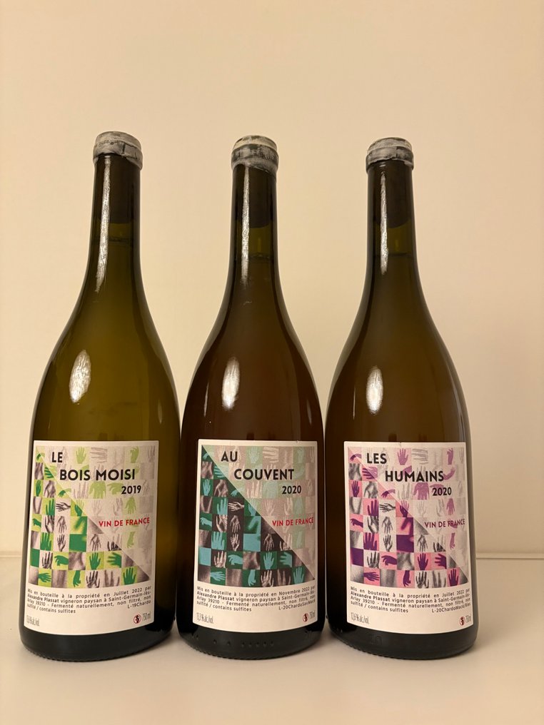 2019 Alexandre Plassat "Le Bois Moisi" 2020 "Au Couvent" & "Les Humains" - 汝拉 - 3 瓶 (0.75L) #1.0