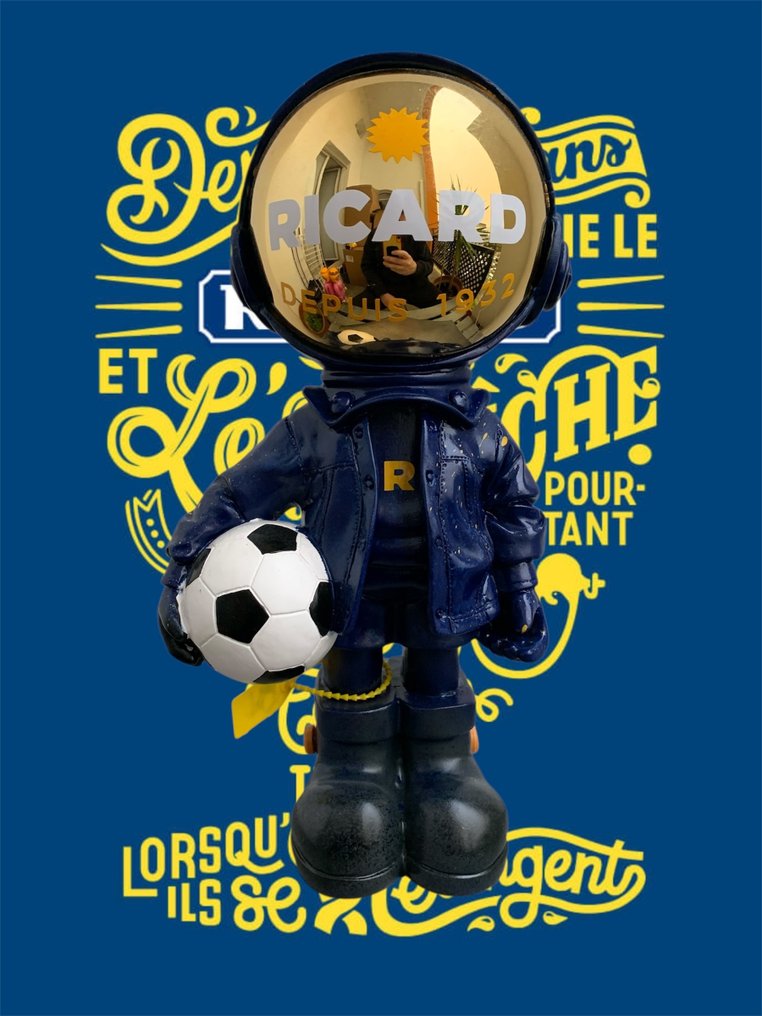 WASE CUSTOM - Toy figurine Paul Ricard football Astronaute figurine - 2020+ - France #4.3