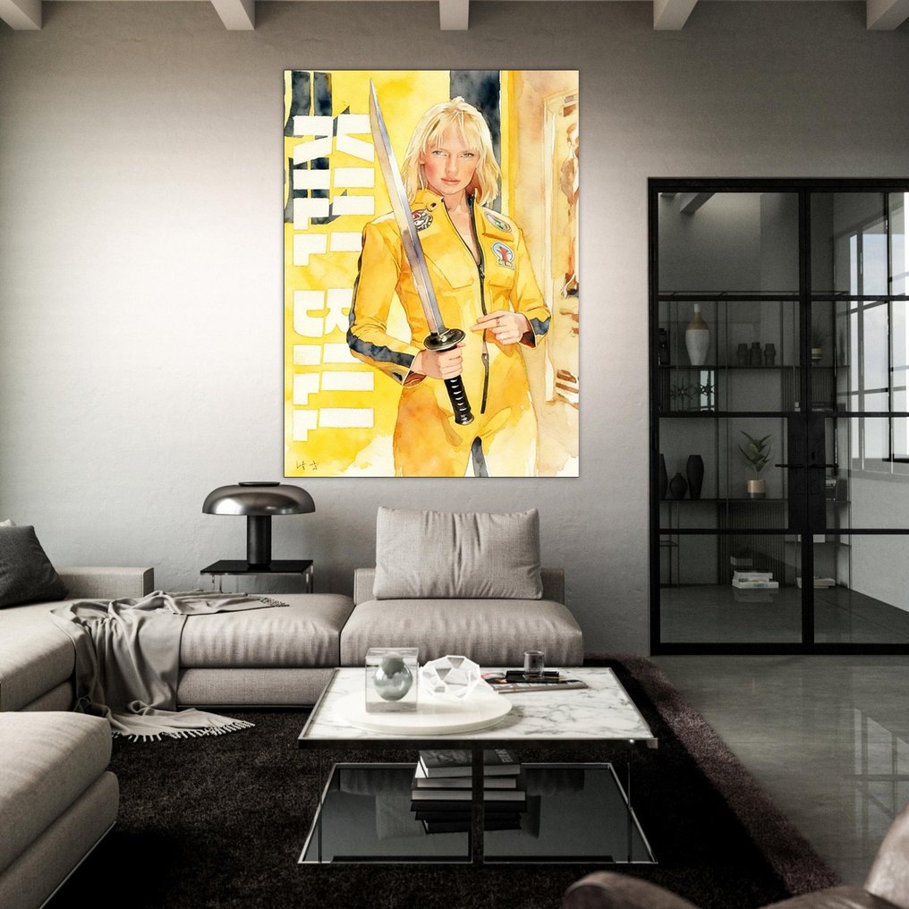 Jacob Hitt - does Kill Bill Watercolor Symbolism w/COA XXL #2.1